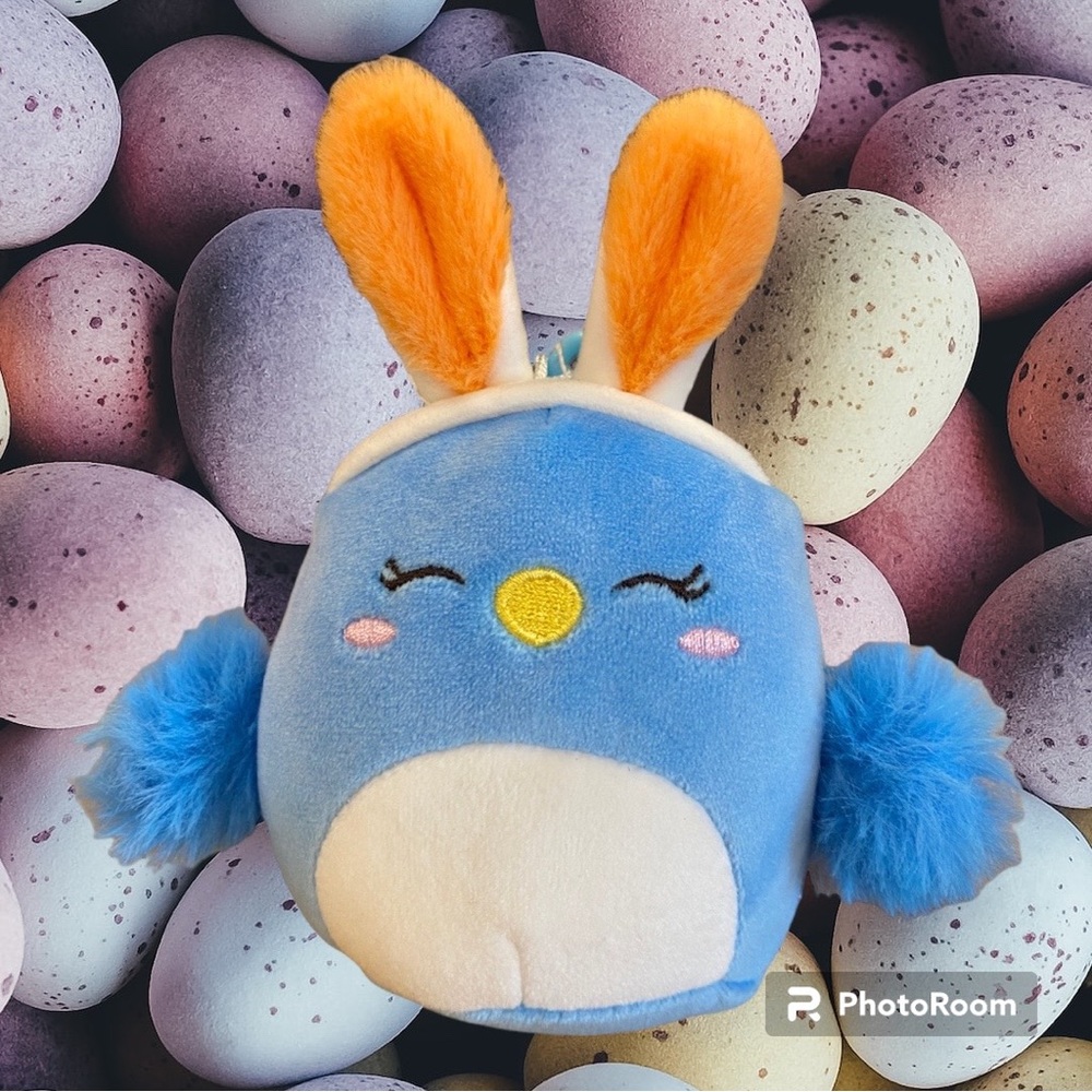 Squishmallow Easter Bebe Clip Bluebird So Cuteee